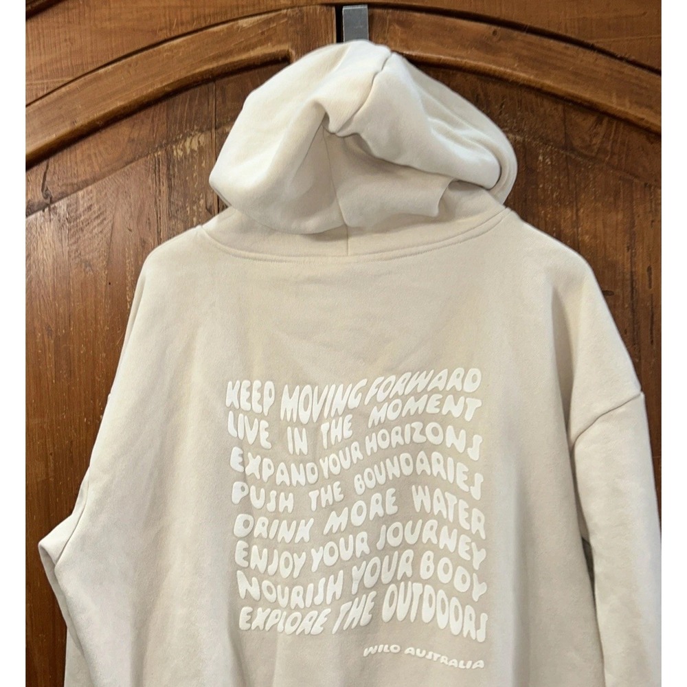 Women's WILO The Label Hooded Sweatshirt WILO WELLNESS CLUB Oversized Hoodie Med - Picture 2 of 8